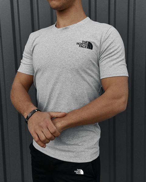 Чоловічий літній костюм The North Face Футболка Шорти Барсетка сірий із чорним комплектом ТНФ Intr-8619657554 фото