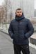 Мужская зимняя куртка Nike синяя Пуховик Найк с капюшоном Intr-1590495450 фото 3
