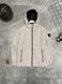 Мужская ветровка Stone Island с патчем молочная Куртка Стон Айленд из плащевки Моло-SN103 фото 1