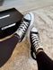 Жіночі кеди Converse All Star високі чорні на платформі Кросівки Конверси текстиль Arm-KN2 фото 6
