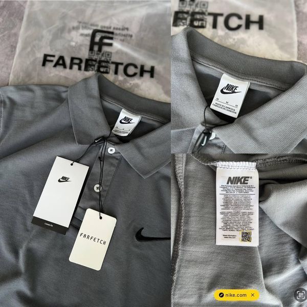 Мужская футболка Поло Nike серая Тенниска Найк моло-NE4 фото