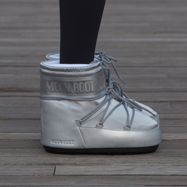 Женские зимние дутики Moon Boot серые In-3034 фото