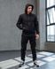 Мужской зимний спортивный костюм Stone Island черный Комплект Стон Айленд с капюшоном Хар-162 фото 6