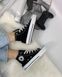 Жіночі кеди Converse All Star високі чорні на платформі Кросівки Конверси текстиль Arm-KN2 фото 7
