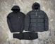 Мужская зимняя куртка Nike черны с капюшоном Пуховик Найк Костюм Rap-RD266/RD015/RD277 фото 1