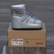 Женские зимние дутики Moon Boot серые In-3034 фото 8