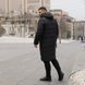 Мужская зимняя парка Nike черная Куртка Найк удлиненная с капюшоном Intr-1785438271 фото 3