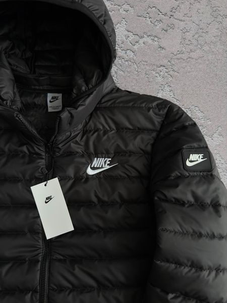 Чоловіча куртка Nike чорна Хар-853 фото