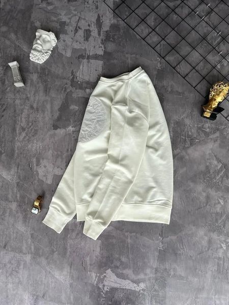 Мужской свитшот Calvin Klein белый Кофта Кельвин Кляйн без капюшона Моло-760-14 фото