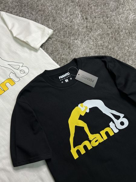 Чоловіча футболка Manto Classic чорна бавовняна Манто Гла-180 фото