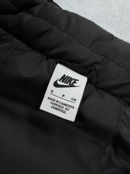 Жілетка чоловіча Nike без капюшона чорна Безрукавка Найк Хар-552 фото