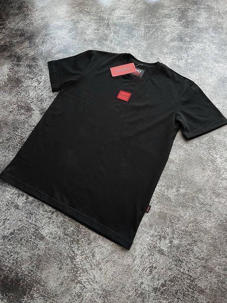 Мужская футболка Hugo Boss черная Тенниска Хьюго Босс Хар-1 фото