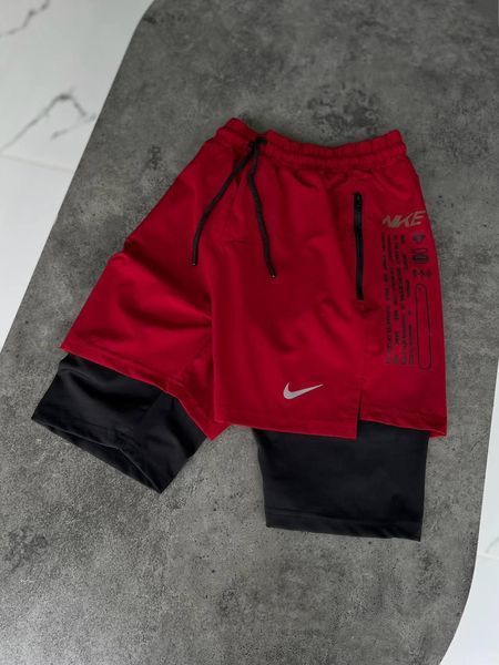 Мужские спортивные шорты Nike красные для тренировок Найк Моло-GH506 фото