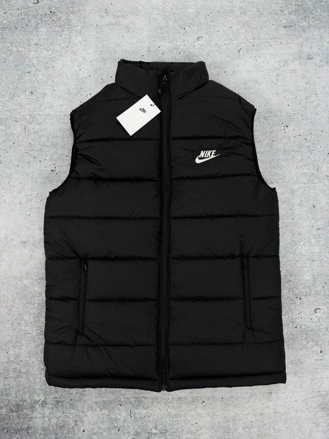 Мужская жилетка Nike без капюшона черная Безрукавка Найк Хар-552 фото
