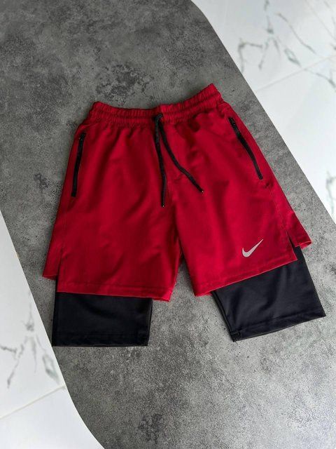 Мужские спортивные шорты Nike красные для тренировок Найк Моло-GH506 фото