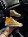 Жіночі кеди Converse All Star високі жовті текстиль Кросівки Конверси Arm-HH539 фото 2