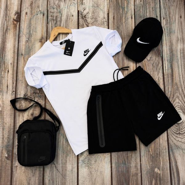 Чоловічий літній костюм Nike Tech білий Sta-221 фото