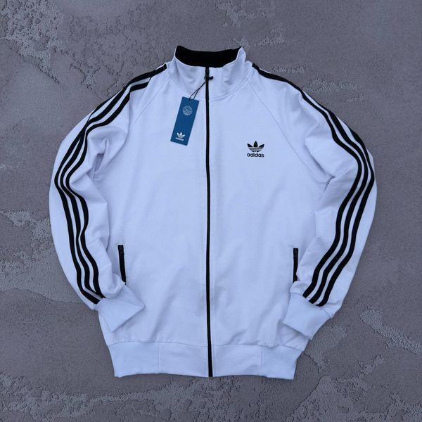 Чоловіча кофта Adidas без капюшона червона Олімпійка Адідас на блискавці Хар-567 фото