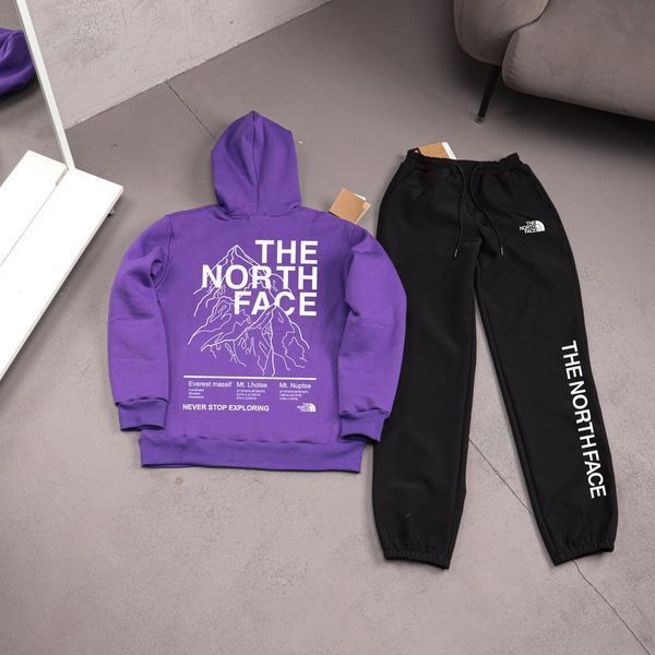 Чоловічий зимовий спортивний костюм The North Face чорний ТНФ Худі Штани плащівка Ads-569 фото