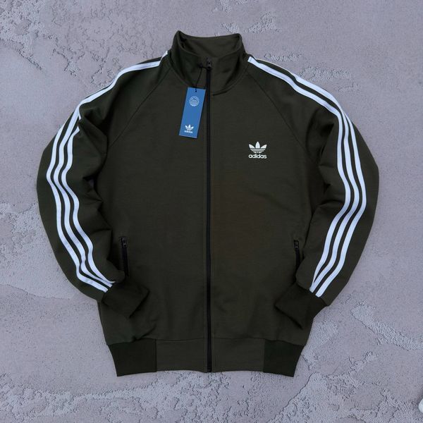 Чоловіча кофта Adidas без капюшона червона Олімпійка Адідас на блискавці Хар-567 фото