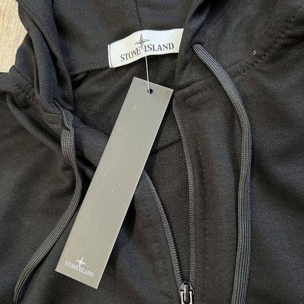 Чоловічий спортивний костюм Stone Island з капюшоном чорний Комплект Стон Айленд Толстовка Штани Хар-500 фото