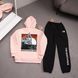 Мужской зимний спортивный костюм The North Face бежевый Комплект ТНФ Худи Штаны плащевка Ads-559 фото 1