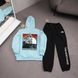 Мужской зимний спортивный костюм The North Face бежевый Комплект ТНФ Худи Штаны плащевка Ads-559 фото 3