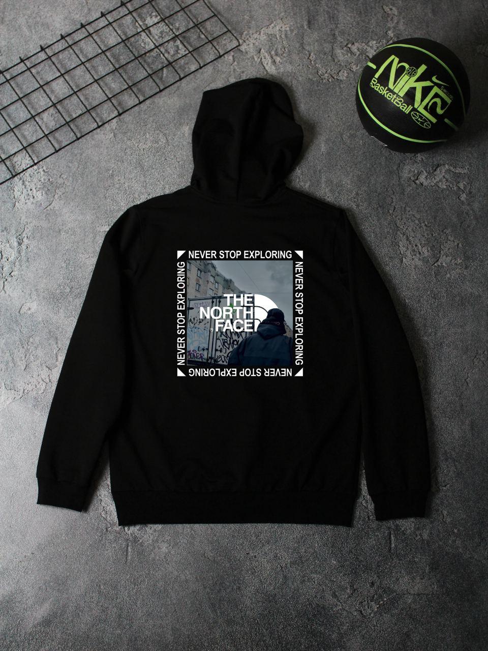Чоловіче Худі The North Face чорне Кофта ТНФ з капюшоном