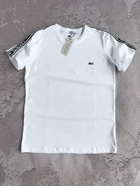 Мужская футболка Lacoste черная Хар-890 фото