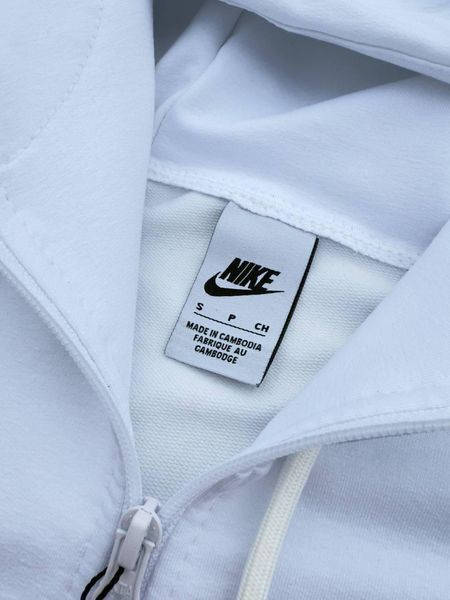 Чоловічий спортивний костюм Nike з лампасами чорний Комплект Найк Кофта на змійці Штани Хар-595 фото