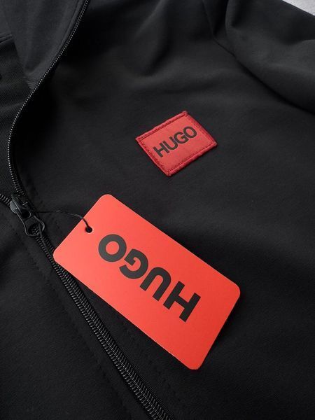 Мужской спортивный костюм Hugo Boss 8в1 черный Комплект Хьюго Босс Костюм Жилетка Футболка Шорты Кепка Хар-634 фото