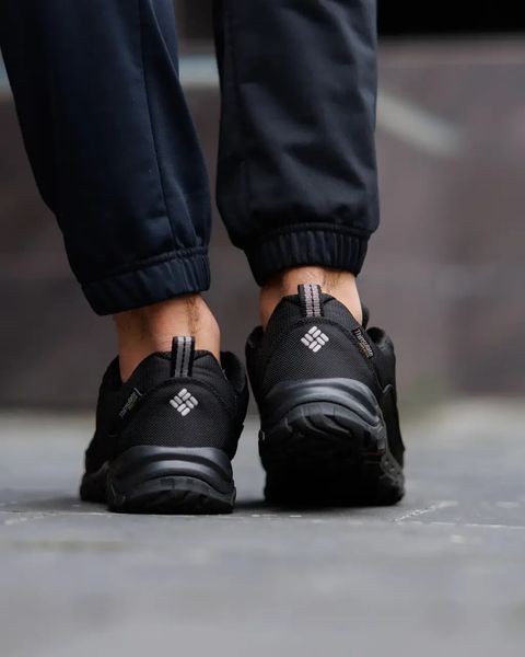 Мужcкие зимние кроссовки Columbia Firecamp Fleece Gore-Tex Black черные Коламбия Гортекс Флис Pow-CL024 фото