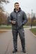 Мужской зимний спортивный костюм The North Face флисовый серый Комплект ТНФ плюшевый Will-Т0087 фото 1