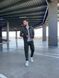 Мужской спортивный костюм Nike на молнии хаки Комплект Найк Толстовка Штаны univer-00888 фото 2