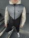Чоловічий спортивний костюм Nike з плащової тканини сірий Комплект Найк Жилетка Штани Барсетка Intr-1620133723 фото 8
