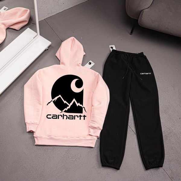 Мужской зимний спортивный костюм Carhartt голубой Комплект Кархарт Худи Штаны плащевка Ads-554 фото