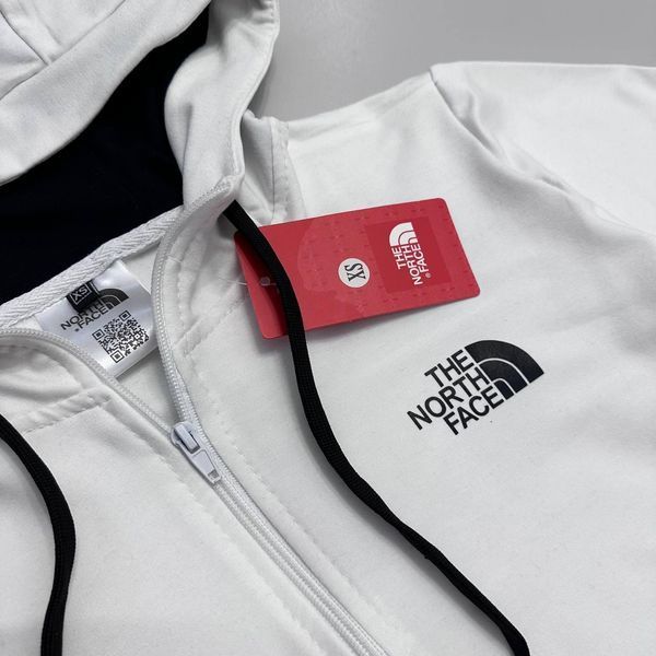 Чоловічий спортивний костюм The North Face білий із чорним Комплект ТНФ Худі Штани Хар-129 фото