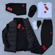 Мужской спортивный костюм Hugo Boss 8в1 черный Комплект Хьюго Босс Костюм Жилетка Футболка Шорты Кепка Хар-634 фото 2