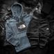 Мужской зимний спортивный костюм The North Face бело-черный Комплект ТНФ Худи Штаны Hot-14 фото 2