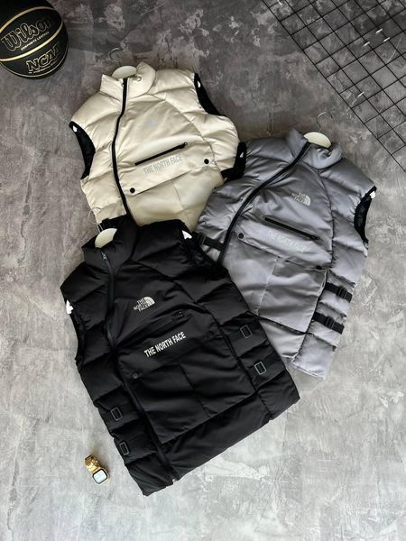Мужская жилетка The North Face бежевая Безрукавка ТНФ весенняя осенняя Моло-756-12 фото