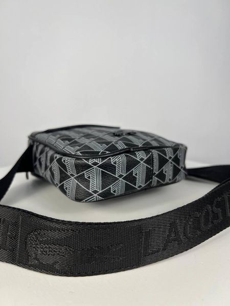 Сумка чоловіча Lacoste чорна Барсетка через плече Лакоста Cap-0007 1 фото