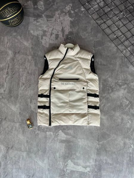 Мужская жилетка The North Face бежевая Безрукавка ТНФ весенняя осенняя Моло-756-12 фото
