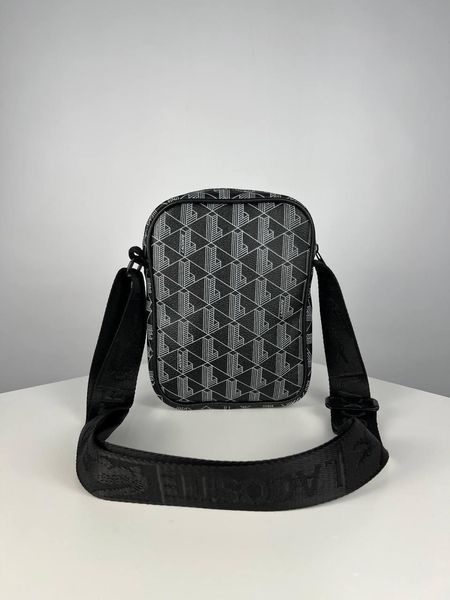 Сумка чоловіча Lacoste чорна Барсетка через плече Лакоста Cap-0007 1 фото
