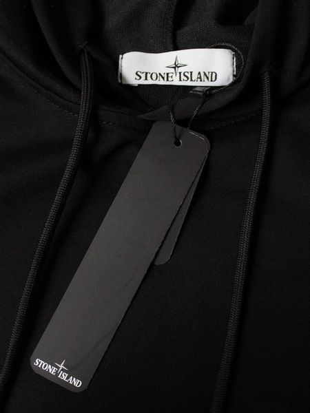 Чоловічий спортивний костюм чорний Stone Island з капюшоном Комплект Худі Штани плащівка Стон Айленд Ads-397 фото