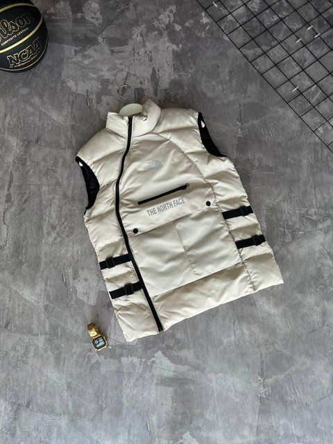 Мужская жилетка The North Face бежевая Безрукавка ТНФ весенняя осенняя Моло-756-12 фото
