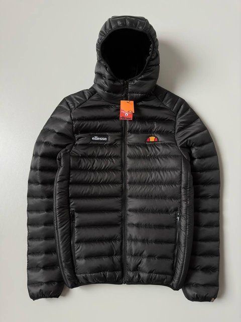 Мужская куртка Ellesse черная Ветровка Элис демисезонная стеганая Хар-353 фото