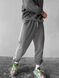 Чоловічі спортивні штани з лампасами сірі Smm-pant3 фото 3