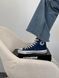 Жіночі кеди Converse All Star високі сині текстиль Кросівки Конверси Arm-CN-007 фото 3