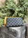 Мужской кошелек Louis Vuitton в клетку серый Клатч из эко кожи бумажник Луи Виттон Cap-170 фото 6