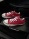 Жіночі кеди Converse All Star низькі червоні текстиль Кросівки Конверси Arm-HD45 фото 9